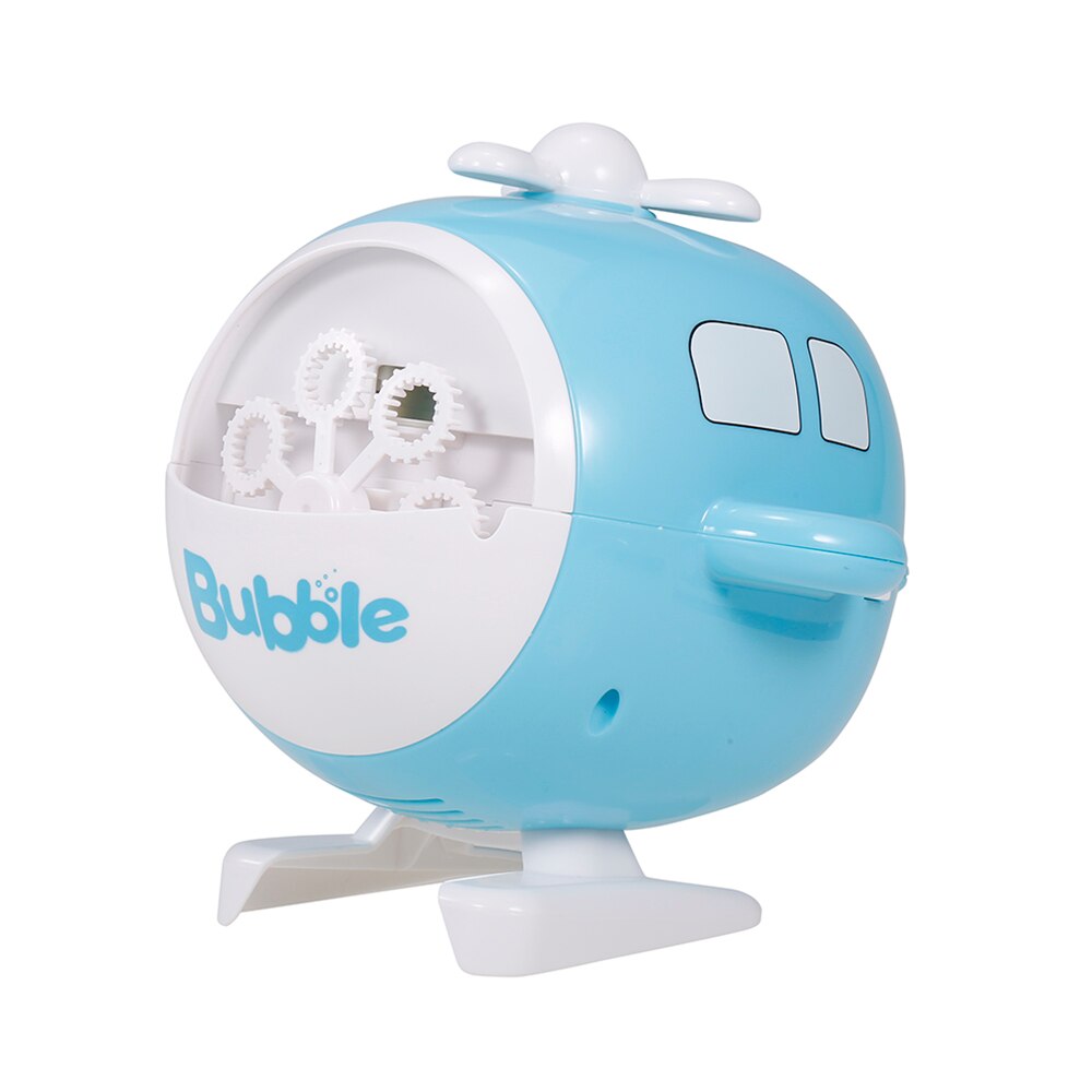 Máquina de burbujas JJRC V07 para niños con forma de helicóptero, juguete burbujeante automático para niños, juguetes de verano para actividades al aire libre