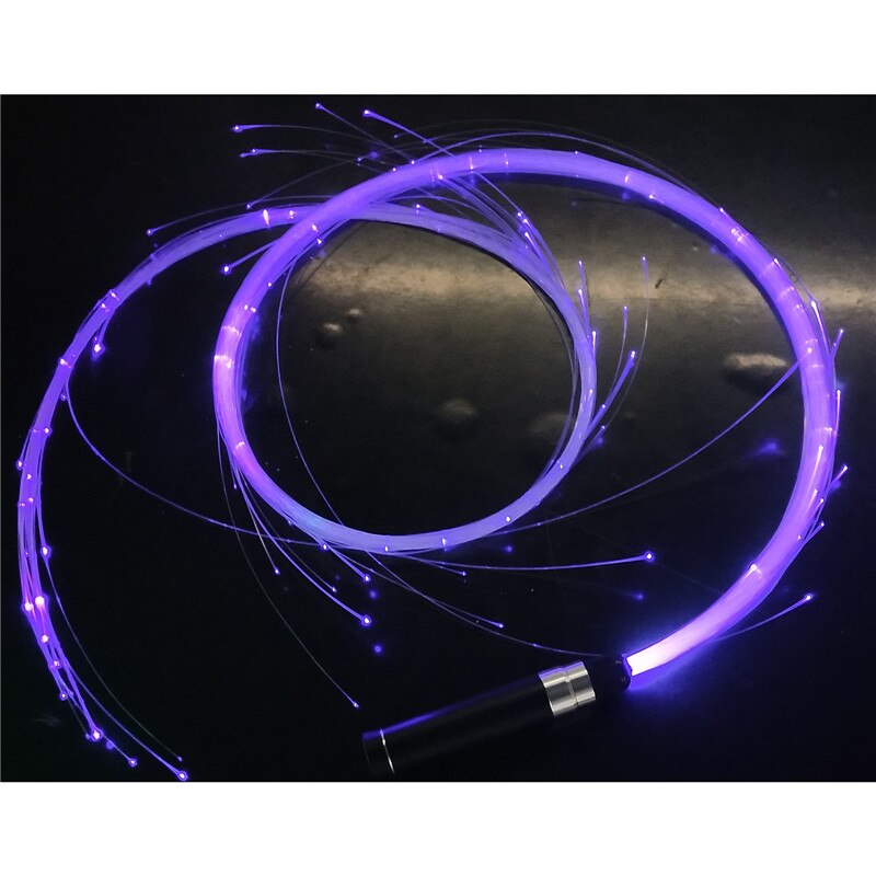 LED Licht Optik Fiber Lichter 17,8 m 3 Modi Fiber Optik Peitsche LED Beleuchtung Lange Lampe Lebensdauer Beleuchtung tanzen Hand seil Licht