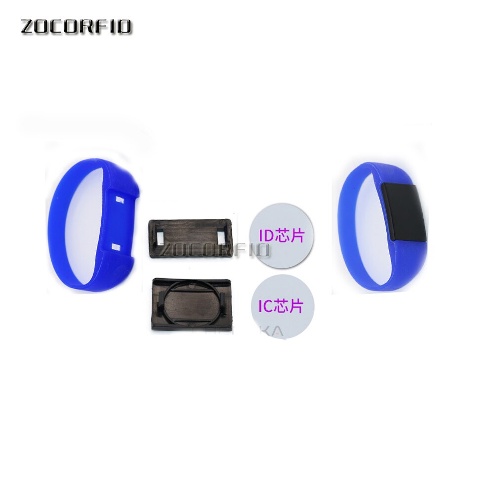 Silicone Rewritable 13.56Mhz UID Changeable MF 1K S50 NFC Bracelet RFID Wristband