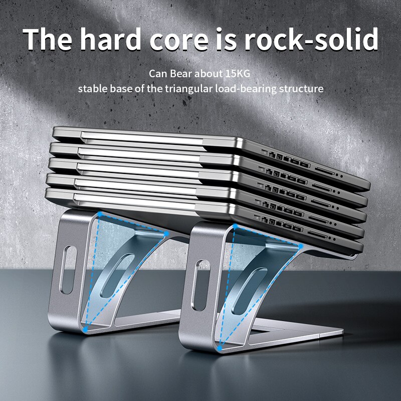 Foldable Laptop Stand Aluminum For Desk MacBook Table Desktop Portable Laptop Holder PC Computer Notebook Stand Standing Desk