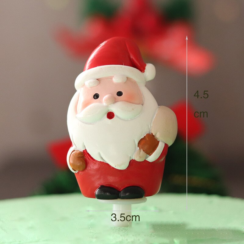 Kerst Cake Ornament Insert Card Plug-In Oude Man Schoenen Slee Sneeuwvlok Bakken Decoratie Herten Kerst: Santa Claus B