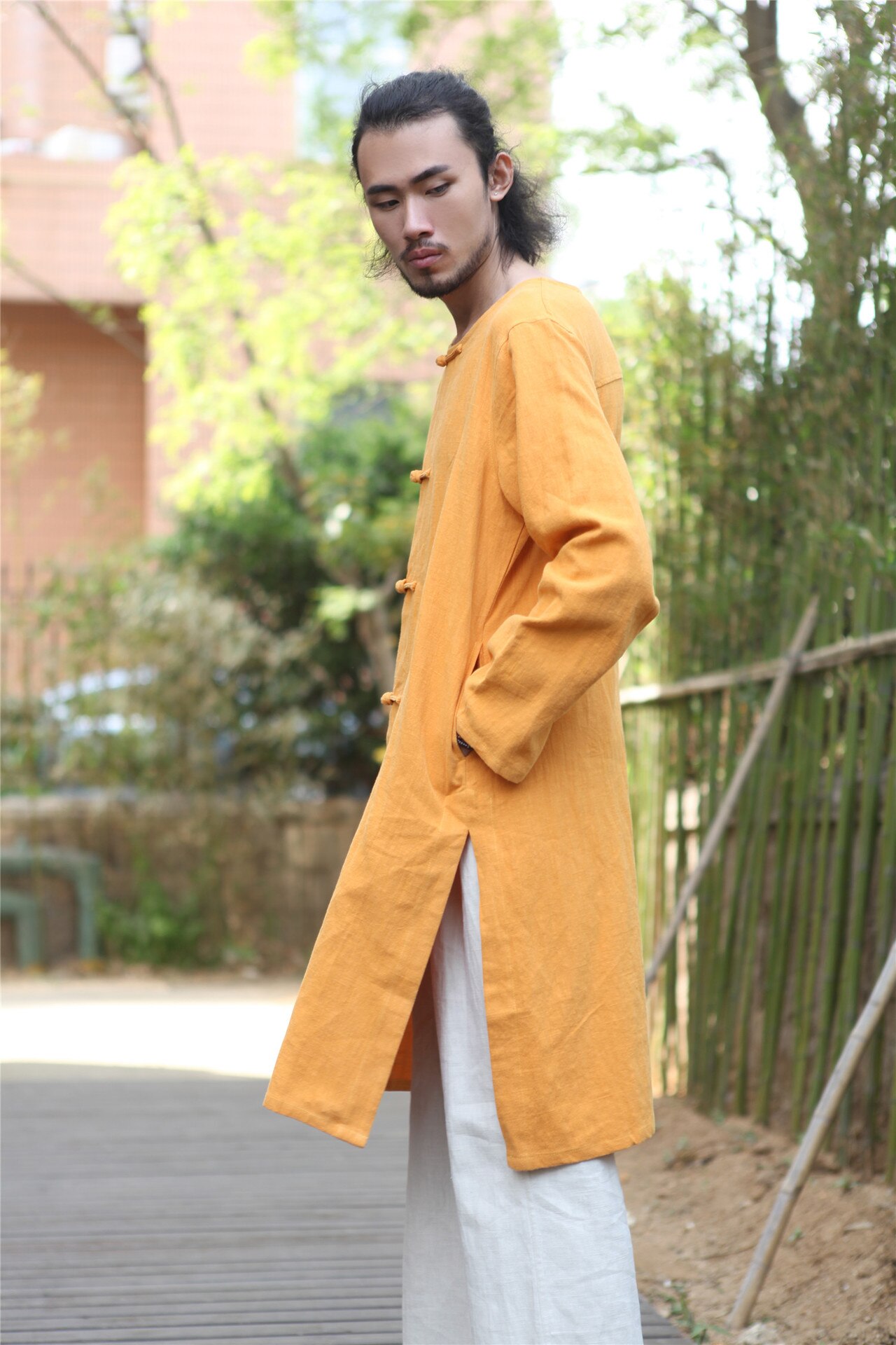 HEMAD Damesblouse met ruches en lange mouwen - katoen