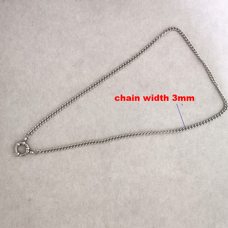 Collar con cierre de ancla para hombre y mujer, gargantilla de acero inoxidable con eslabones geométricos, cadena Cuba básica DIY, de hebilla de Color dorado y plateado
