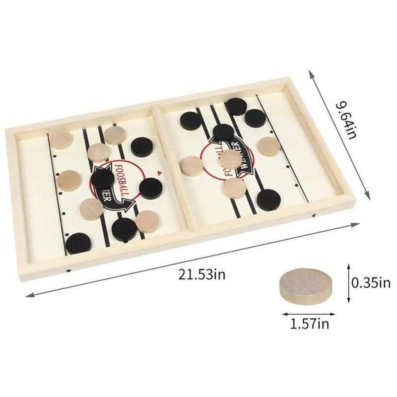 Desktop Play Chess Parent-child Interactive Chess Table Hockey Game Fast Sling Puck Board Game Foosball Toys For Children