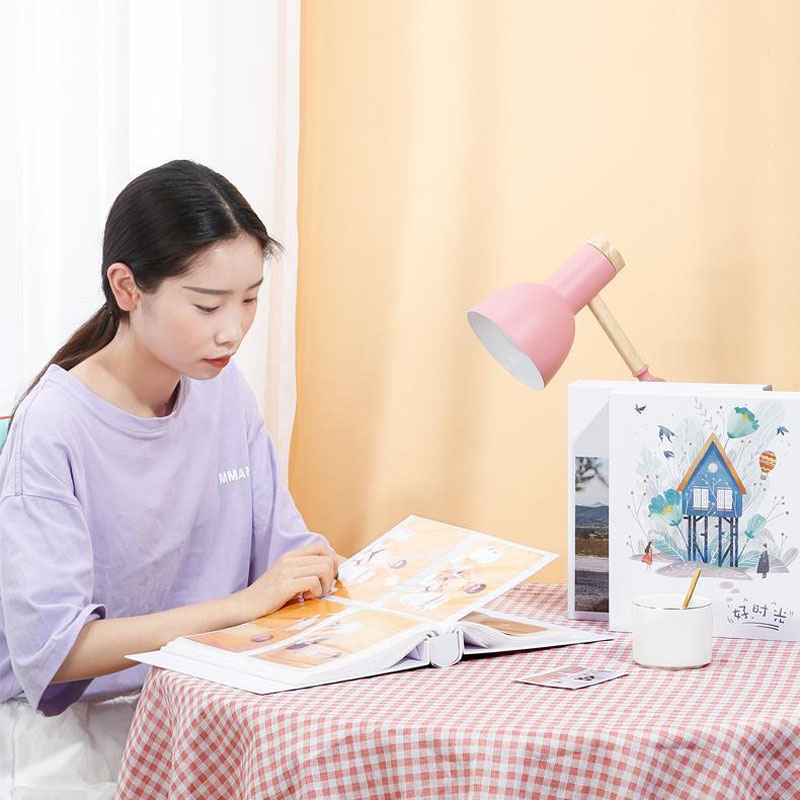 5-Inch Minimalist Photo Albums 200Pcs Large Capacity Interstitial Family Photo Album Children Growth Album Plastic Photo Album