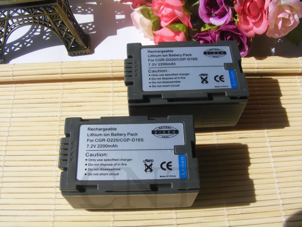 2X Battery for Panasonic CGR-D54 AG-DVX100B AG-HVX200 CGR-D16S CGR-D220