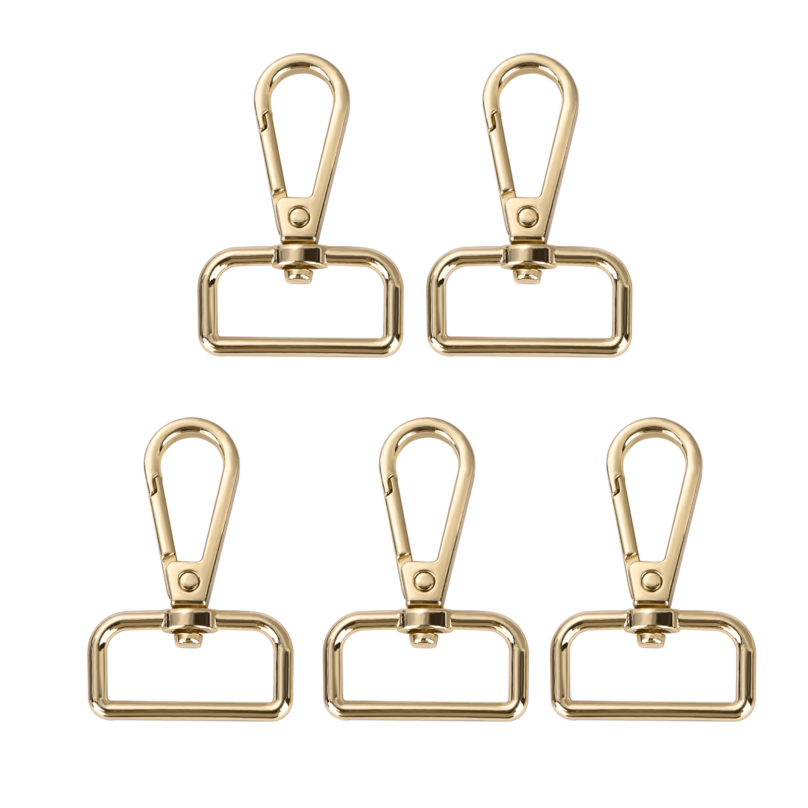 5PCS Alloy Metal Snap Hooks Clasps Strap Buckles Lobste Clip Hook For Keychain Bag Key Rings Making Bag Chain Part Craft Sewing: 7# / Antique Brass