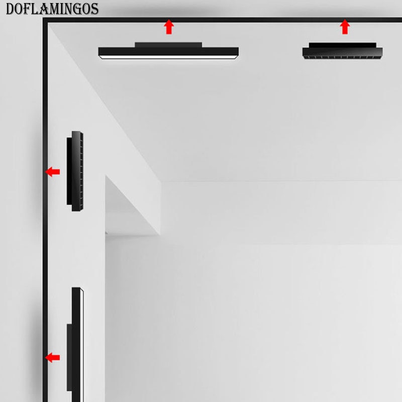 Magnétique support de lampe en aluminium 1M plafond encastré suspendu LED aimant lumières de bâti de Rail monté par Surface De Levage