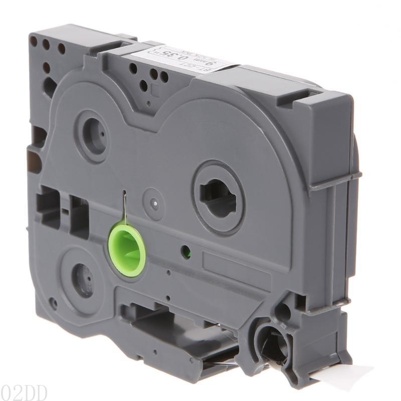 Ap28 tze -221 9mm bredd 8m längd etikettejp för p-touch etikettskrivare svart på transparent/vit/röd/blå/gul/grön