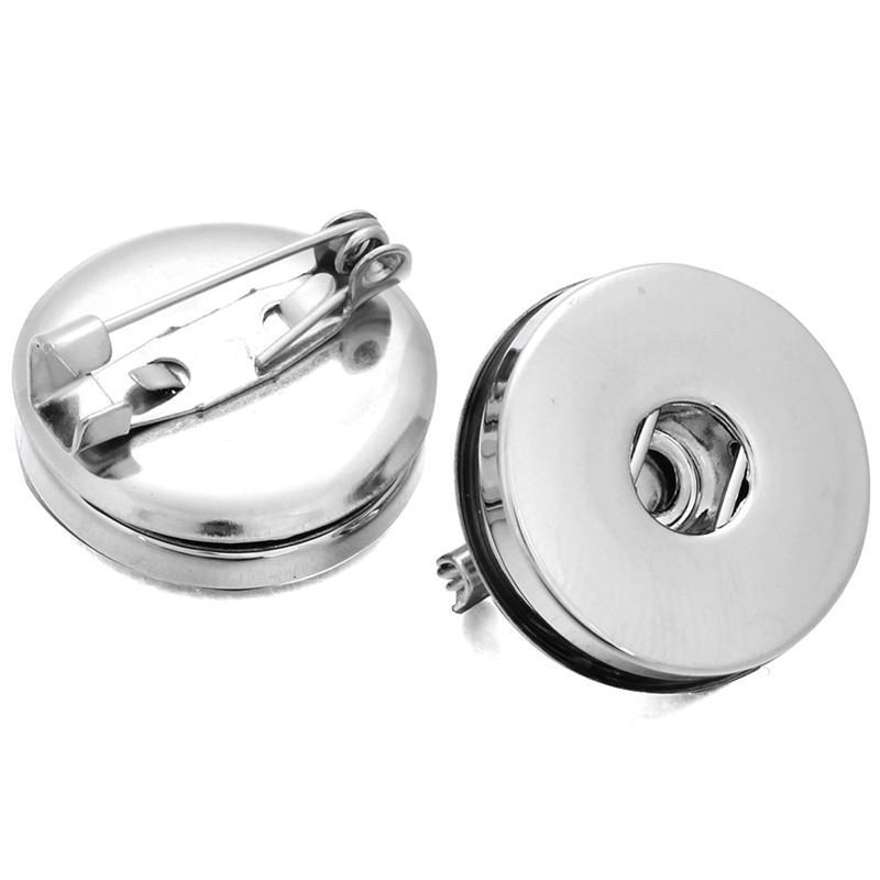Snap Sieraden Trendy Snap Charm Broche voor Vrouwen Mannen Fit 18mm Metal Charms Button Snaps DIY Sieraden Fitting