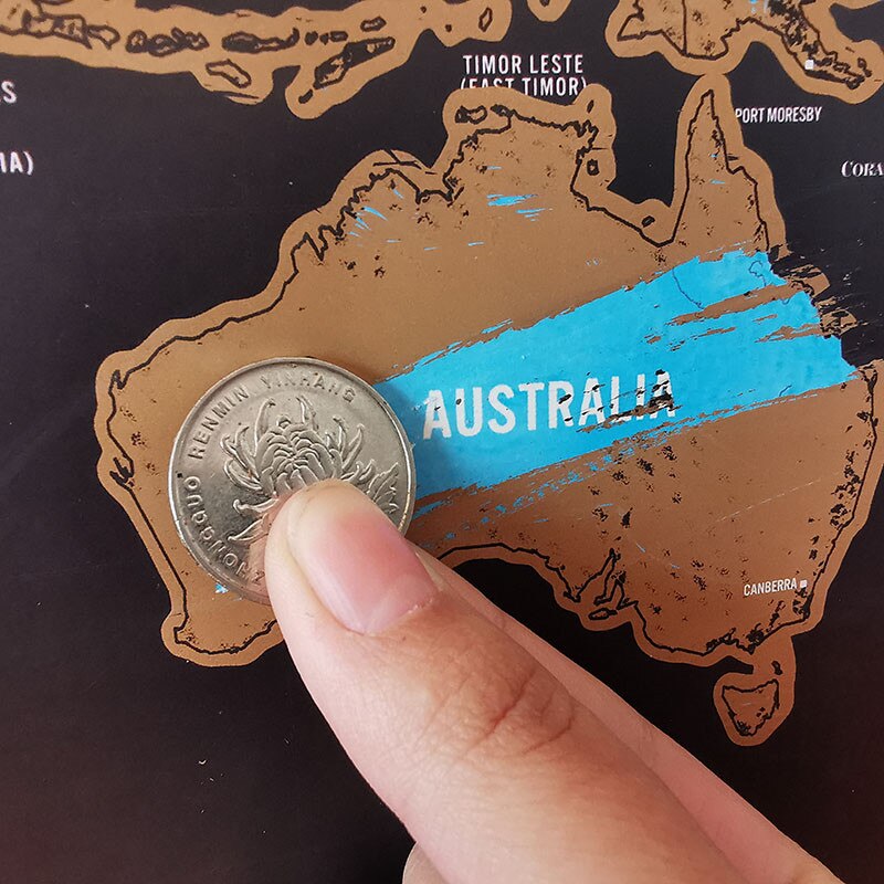 Luxury Erasable world Travel map Toy map travel 82.5x59.4cm Home office decoration wall sticker poster Decorative map 1 Pcs