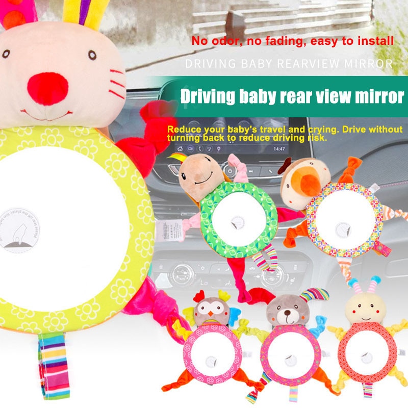 Auto Baby Achteruitkijkspiegel Verstelbare Veiligheid Autostoel Spiegel Hoofdsteun Mount voor Baby Kids CSL88