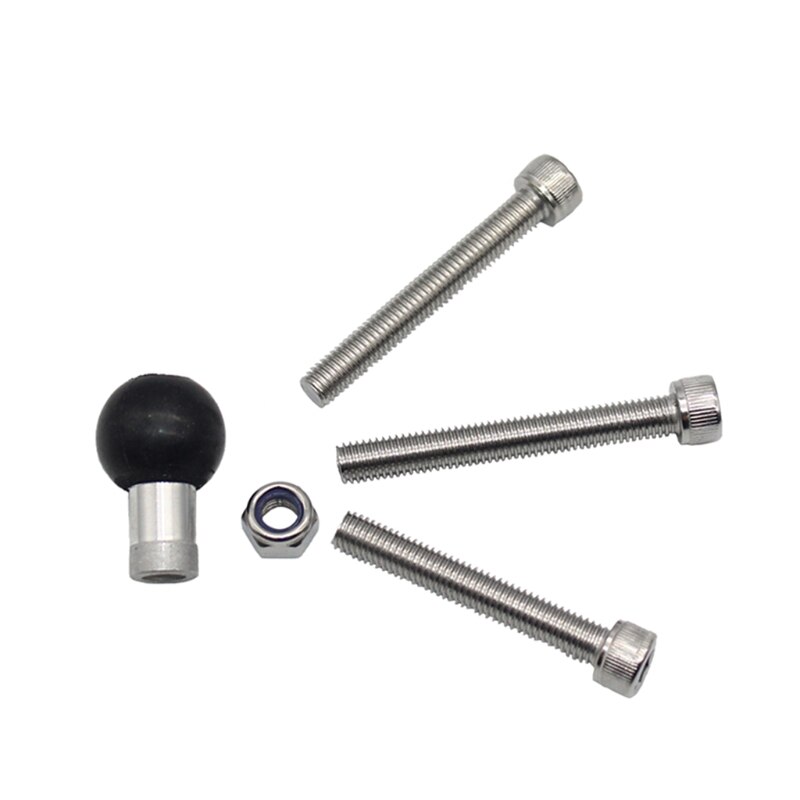 Motorrad Lenker Klemme Basis 1 zoll 25mm Ball mit M8 Schrauben für montieren Telefon T21A