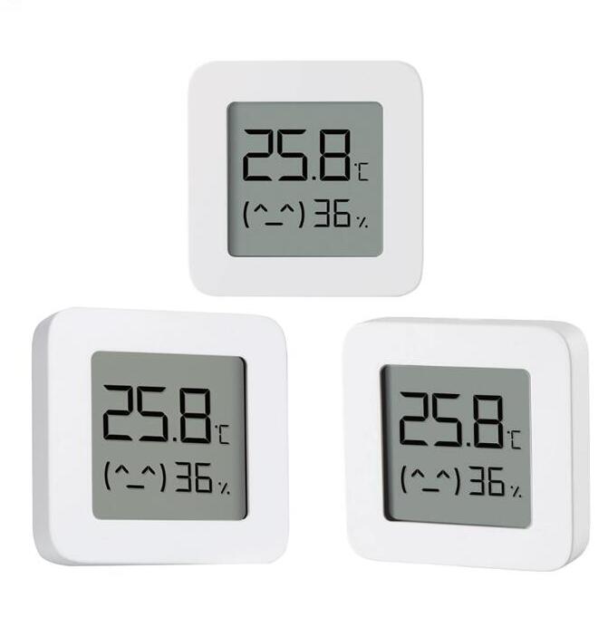 Xiaomi Mijia Smart Thermometer 2 Bluetooth Temperatuur Vochtigheid Sensor Lcd Digitale Hygrometer Vochtmeter Werken Met Mijia App: 3pcs