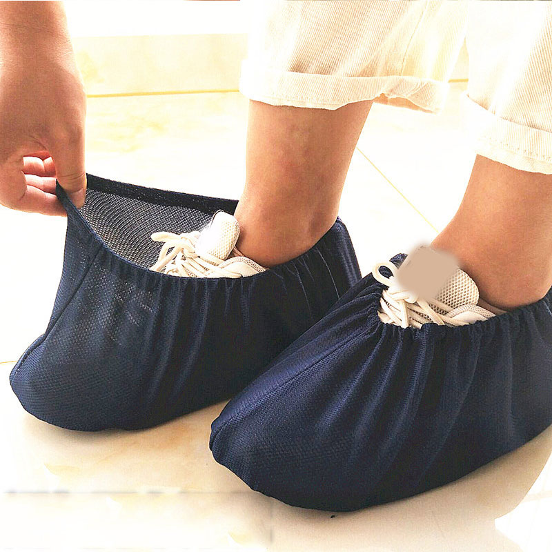 Couvre-chaussures réutilisables, antidérapants, lavables, pour le nettoyage de tapis de sol, couvre-chaussures de ménage, , 1 paire