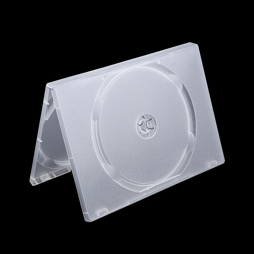 Portable Square Ultra Thin Single 3 Disc Clear Replacement Cases For Practical Blu-Ray DVD Movies Holder CD Case Disc Box