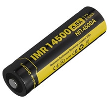 Nitecore NI14500A 650 Mah 14500 Li-Ion Oplaadbare Imr Batterij 3.7V