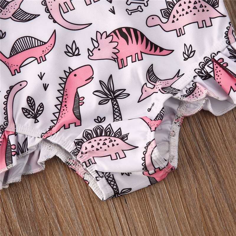 1-5 Jaar Meisjes Badmode Baby Meisjes Dinosaurus Print Badpakken Zomer Een Stuk Badpak Voor Meisjes Kids Kinderen badpak