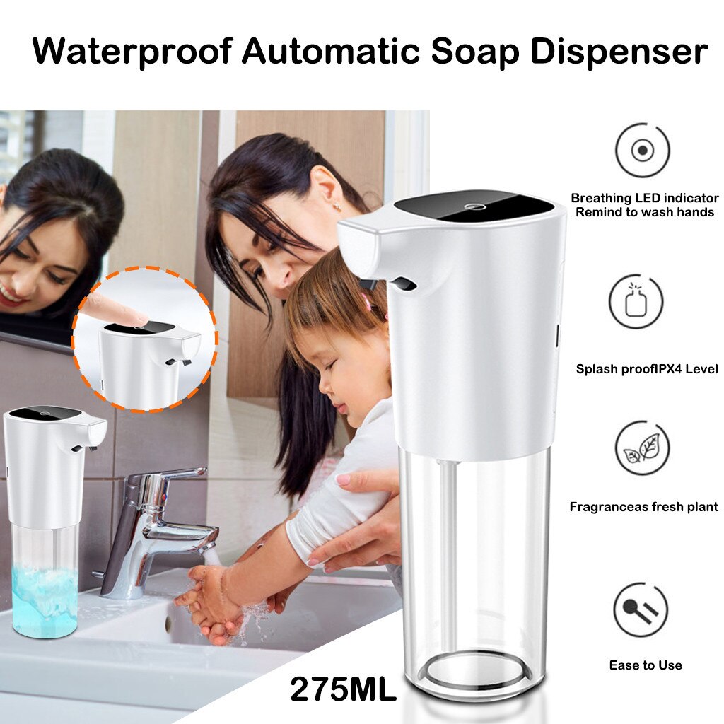 275ml fully automatic foam handwashing device, intelligent induction bacteriostatic soap dispenser, USB charging hand washing #5