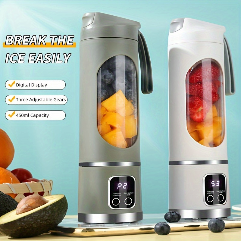 Elektrische sapbeker Draagbare draadloze fruitblender Mini multifunctionele keukenpers USB-opladen Outdoor sapbeker