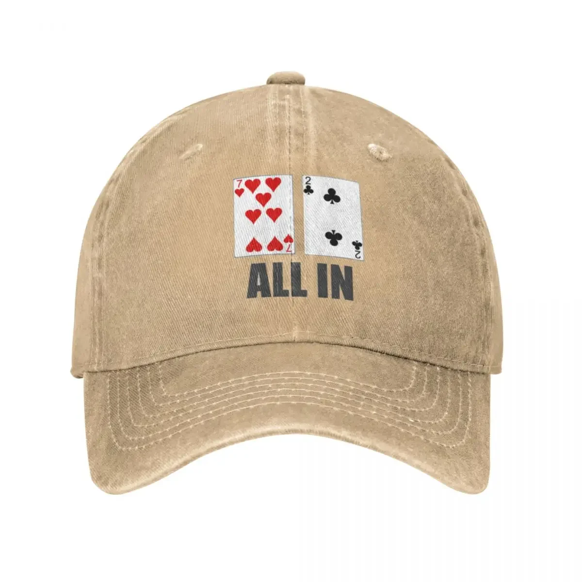 Poker Baseball Cap Alles in 7 2 Heren Trucker Hat Zomer Retro Gym Zonbestendige Baseball Caps
