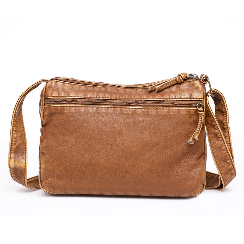 Vintage Tas Voor Vrouwen Zachte Pu Lederen Crossbody Tas Grote Capaciteit Tassen Multi Pocket Schoudertas 2022 Vrouwelijke Retro handtas