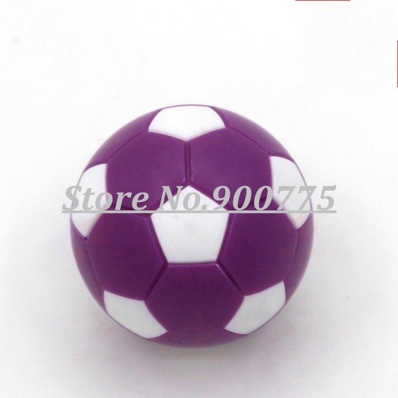 Bordfodbold bolde 8 stk 24g/ stk fodbold bordspil fussball indendørs spil lilla+hvid