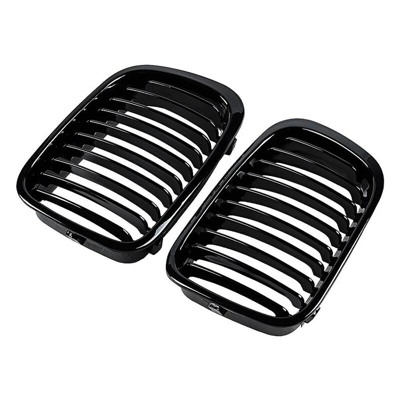 1 Paar Grille Grill Gloss Black Pre-Facelift Voor E46 4D 3 Serie 98-01