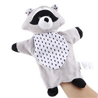 Peluche bébé dessin animé animal koala marionnette à main petite enfance interaction parent-enfant gants jouet bébé accessoires de narration: Gris
