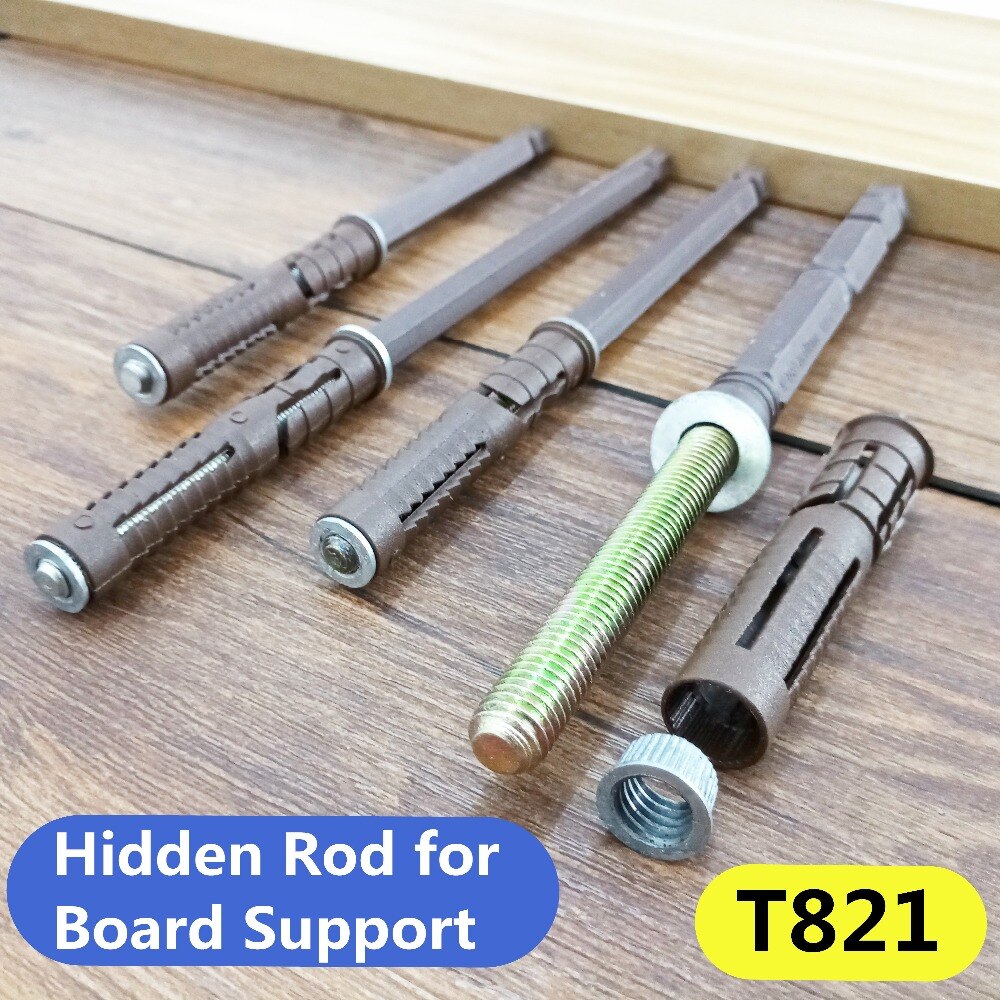 Metal Hidden Rod for Board Shelf Support Bracket Wall Bracket