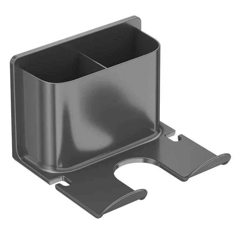 Huishoudelijke Föhn Plank Kunststoffen Wandmontage Geen Ponsen Föhn Houder Wc Opbergrek Badkamer Organisatie Planken: WHITE