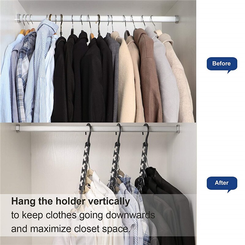 Multi-Functionele Cascading Hangers Voor Kleding Kast Magic Ruimtebesparend Kledinghanger Closet Organizer Hanger Kleerhanger 2 Pc