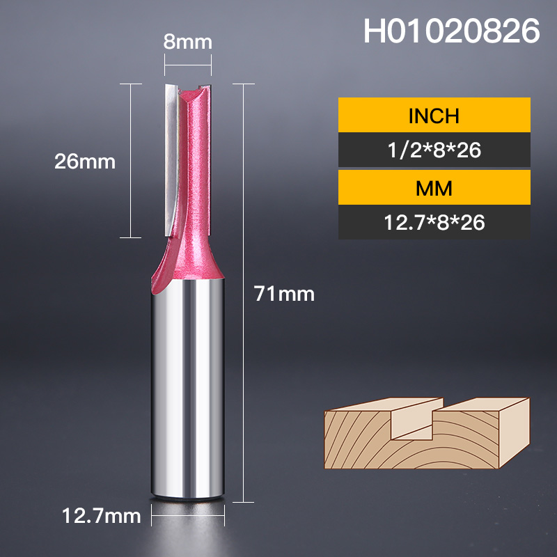 HUHAO Straight Milling Cutter Wood Router Cutters 3 Flutes Carbide End Mill CNC Slotting Trimming Router Bit Woodworking Tools: 36mm