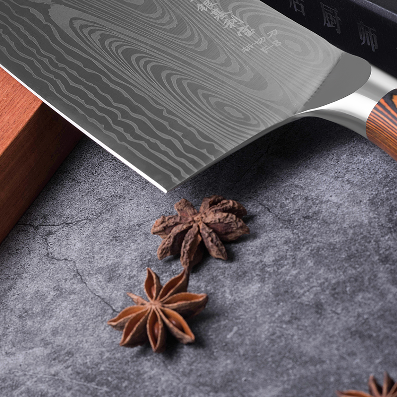 Traditional Handmade Forged Kitchen Knives High-grade Handmade Forged Blade Carbon Steel Wooden Handle Meat Slicer Knives