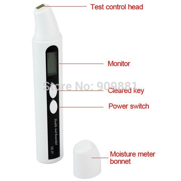 Precisie Digitale Huid Vocht Tester Displays Olie Vocht Test Pen Digital Vocht Monitor Voor Skin