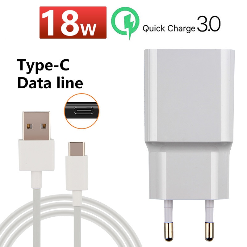 Xiaomi 18W caricabatterie rapido QC 3.0 caricatore USB tipo-c per Xiaomi Redmi Note 7 8 Pro 9 S Redmi 8 8A Mi 8 Lite 9 SE Max 3 Poco X3 M3