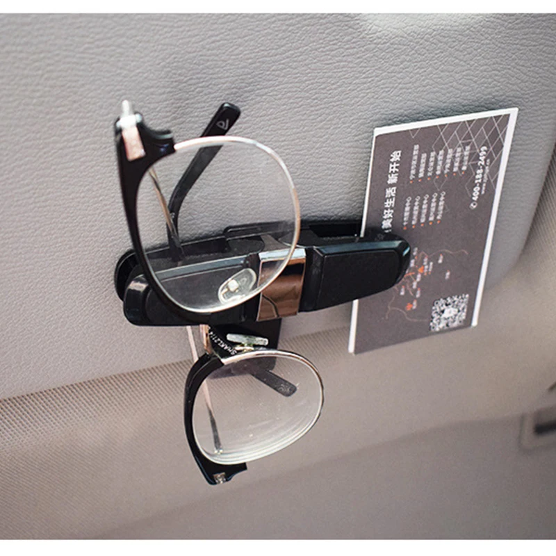 Sun Visor Car Glasses Clip Sunglasses Holder Cases Fastener Cip Eyeglasses Clip Ticket Card Clamp Universal