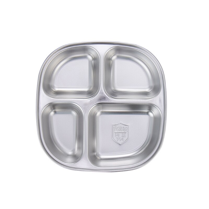 Sections Dinner Plates for Adults Kids Picky Eaters Campers and Portion Control Mes Trays Household Kitchen Restaurant: 3