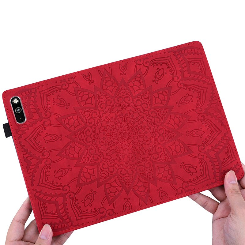 3D Reliëf Case Voor Huawei Matepad BAH3-W09 BAH3-AL00 (10.4 ") card Slots Stand Cover Met Soft Tpu Back Shell