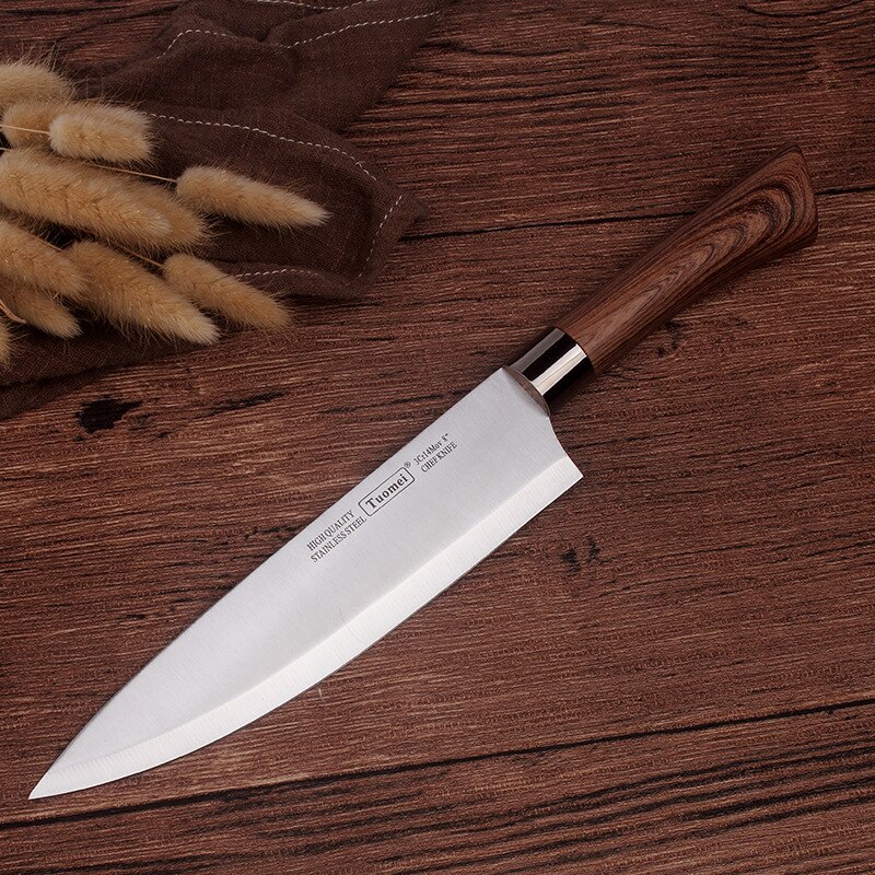Vegetable Cutting Non-stick Chef's Knife Cutting Meat and Vegetables Multi-purpose Kitchen Stainless Steel Light and Sharp Knife