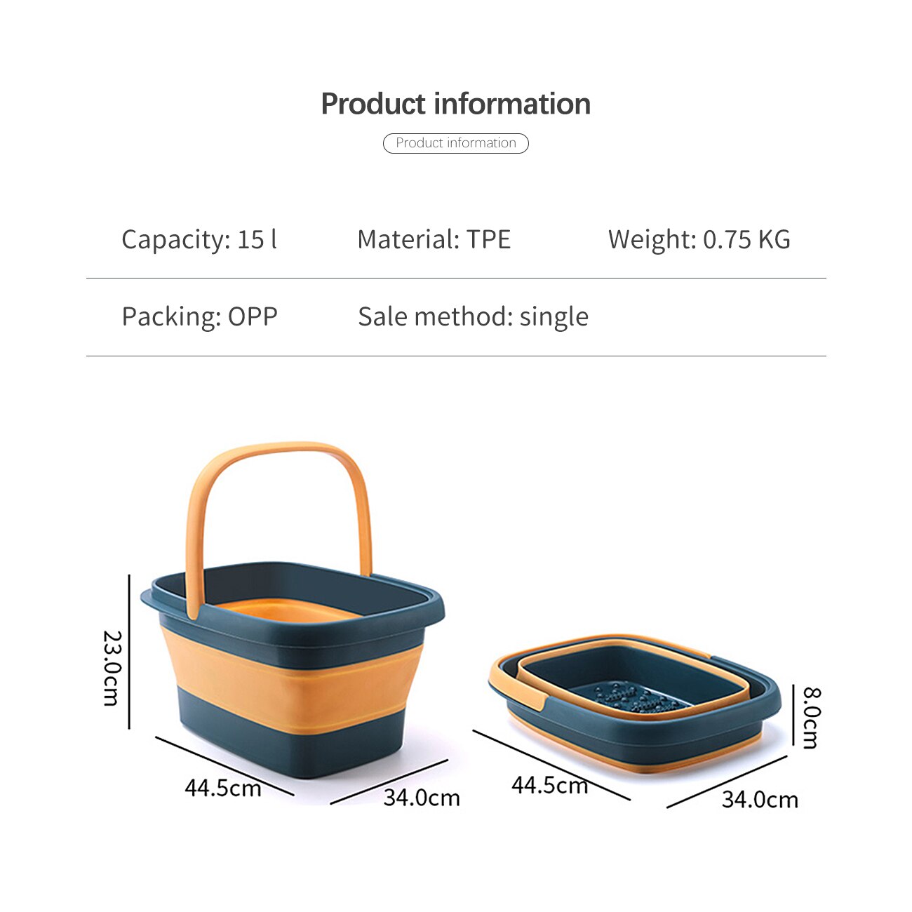 Grote Plastic Opvouwbare Emmer Voetenbad Emmer Badkamer Opvouwbare Voet Bad Wastafel Wasserette Emmers Draagbare Water Container