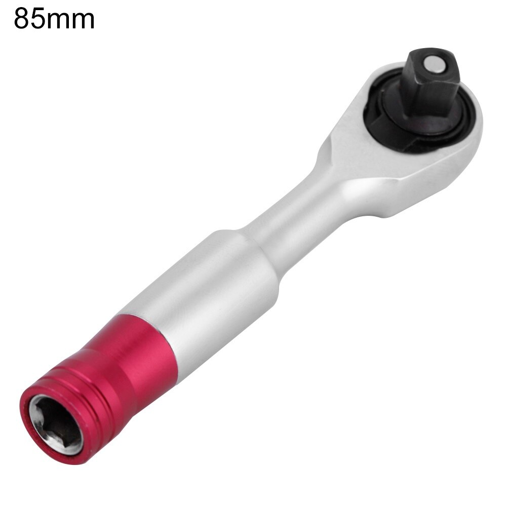 1/4inch 85/100MM Mini Torque Rachet Wrench Set Hand Repair Tool for Vehicle Bicycle Bike Socket Wrench Kit Tool: 85mm