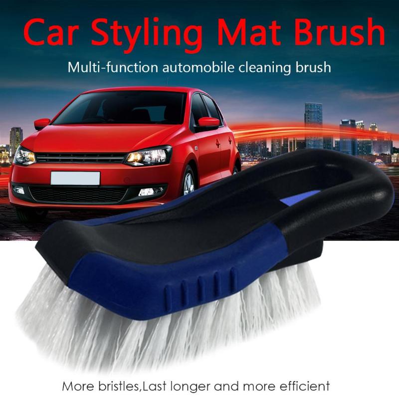 Auto Mat Borstel Tapijt Band Borstel Auto Speciale Nylon Borstel Abs Plastic Care Detailing Cleaner Borstel Gereedschap 15*6*5Cm