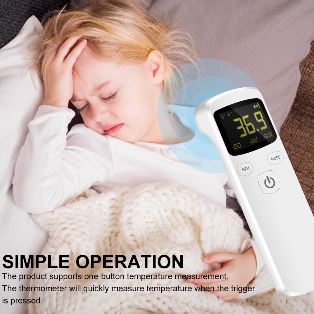 Handheld Non-contact Infrared Thermometer Handheld Infrared Thermometer High Precision Measures Body Temperature