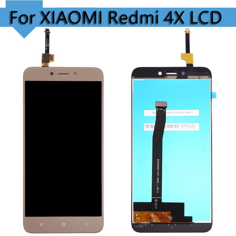 100% Brand For Xiaomi Redmi 4X LCD Display Touch Screen Digitizer Assembly Replacement Part With Frame + Tools