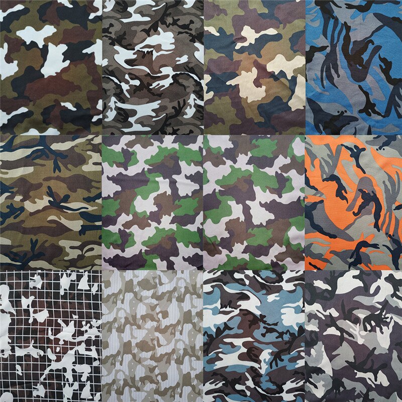 Thin Type Reactive Printing Camouflage Printing Fabrics DIY Training Clothing Pieces Tablecloth Curtain Seat Cover 90x150cm