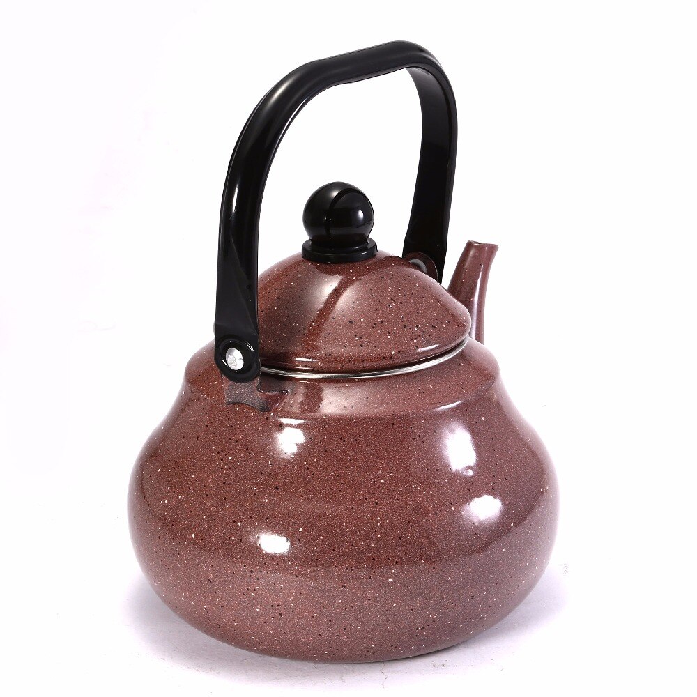 2.5L Chinese Traditionele Theepot Vintage Losse Blad Thee Koffie Pot Ketel Emaille Gecoat Staal Vintage Stijl Theepot Thee Koffie Jug