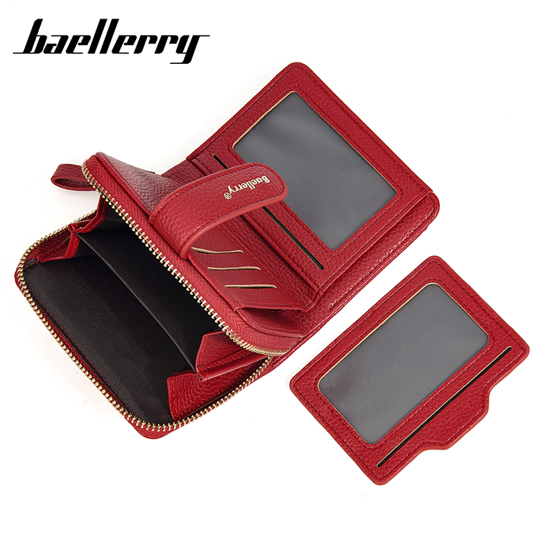 Short Women Zipper Wallets Large Capacity Card Holder Brand Female Purses Coin Pocket Photo Holder Wallet For Girls