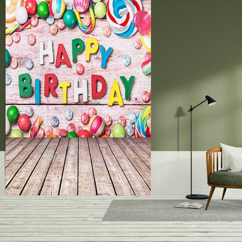 0.9 x 1.5m fødselsdag baggrund ikke-falmende kunst klud vægstudie baggrund fotografisk rekvisit hjem fest dekorativt tilbehør