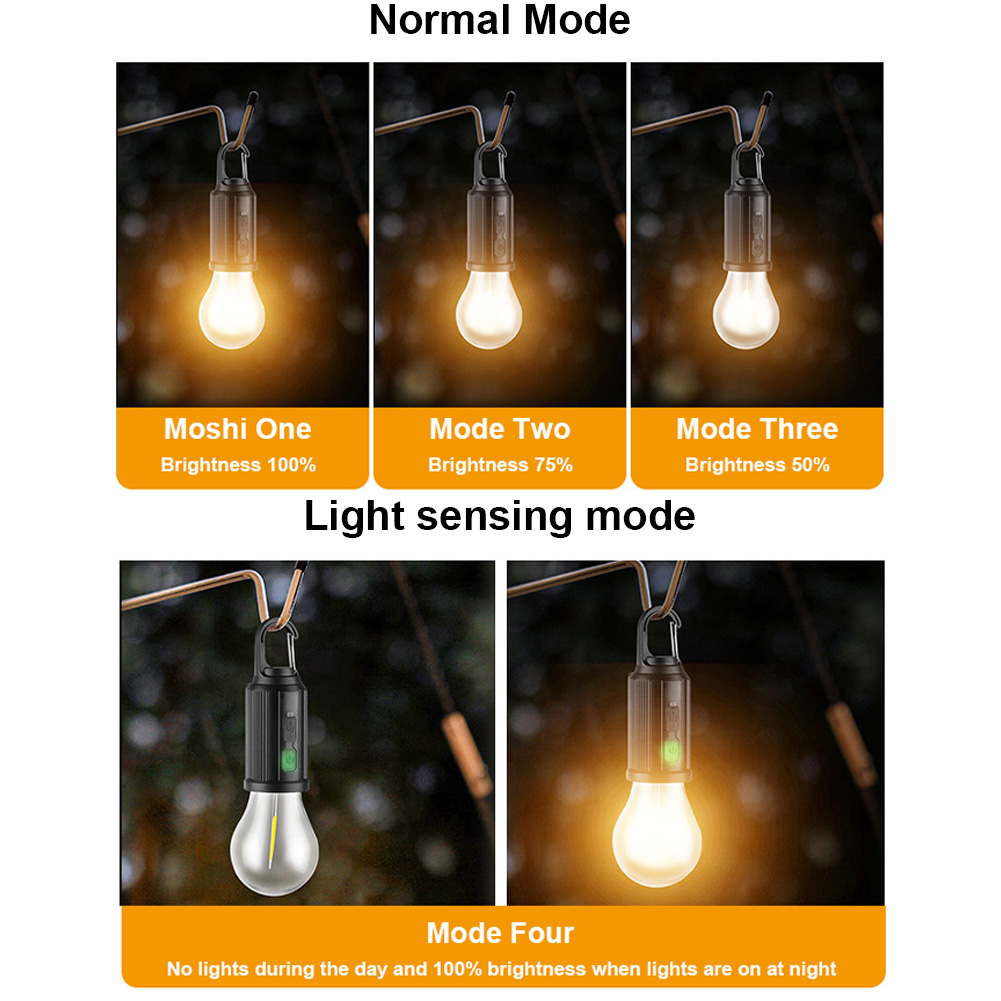 Aurinkoenergialla toimiva led-retkilamppu usb-lataus led-valaistuslyhty vedenpitävä kannettava kädessä pidettävä lamppu 100lm ulkogrilliretkeilyyn
